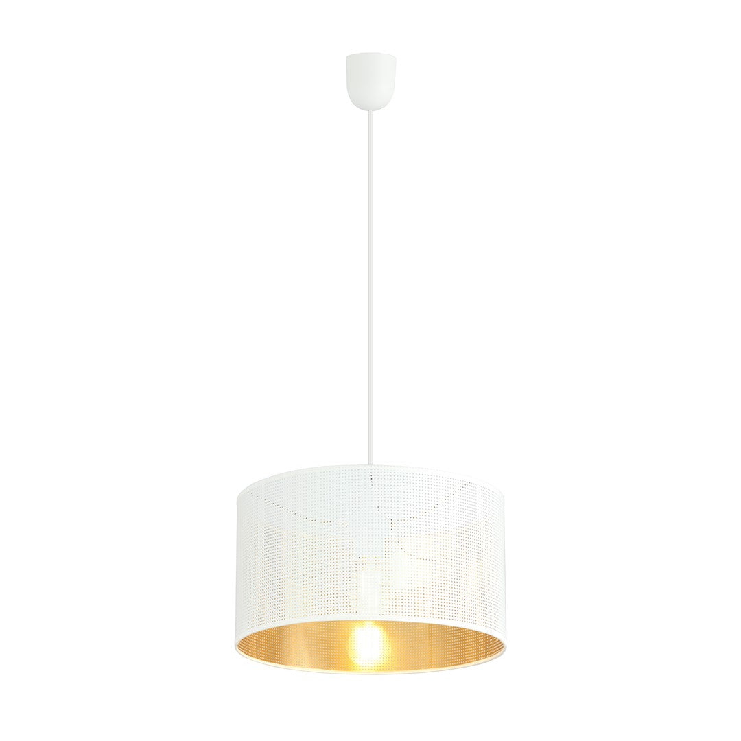 ASTON 1 Hvid/Guld – Pendellampe | Emibig