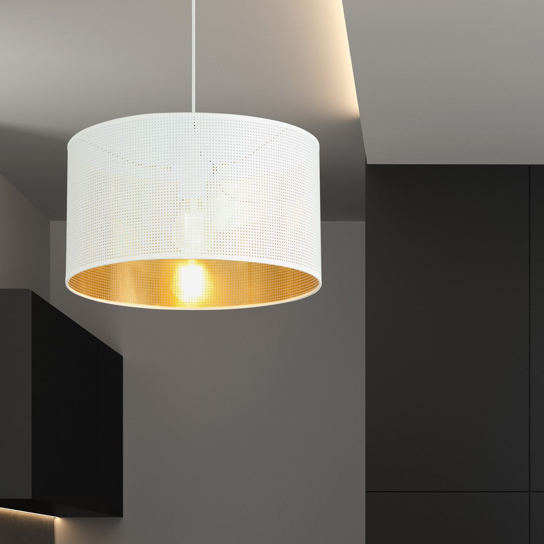 ASTON 1 Hvid/Guld – Pendellampe | Emibig
