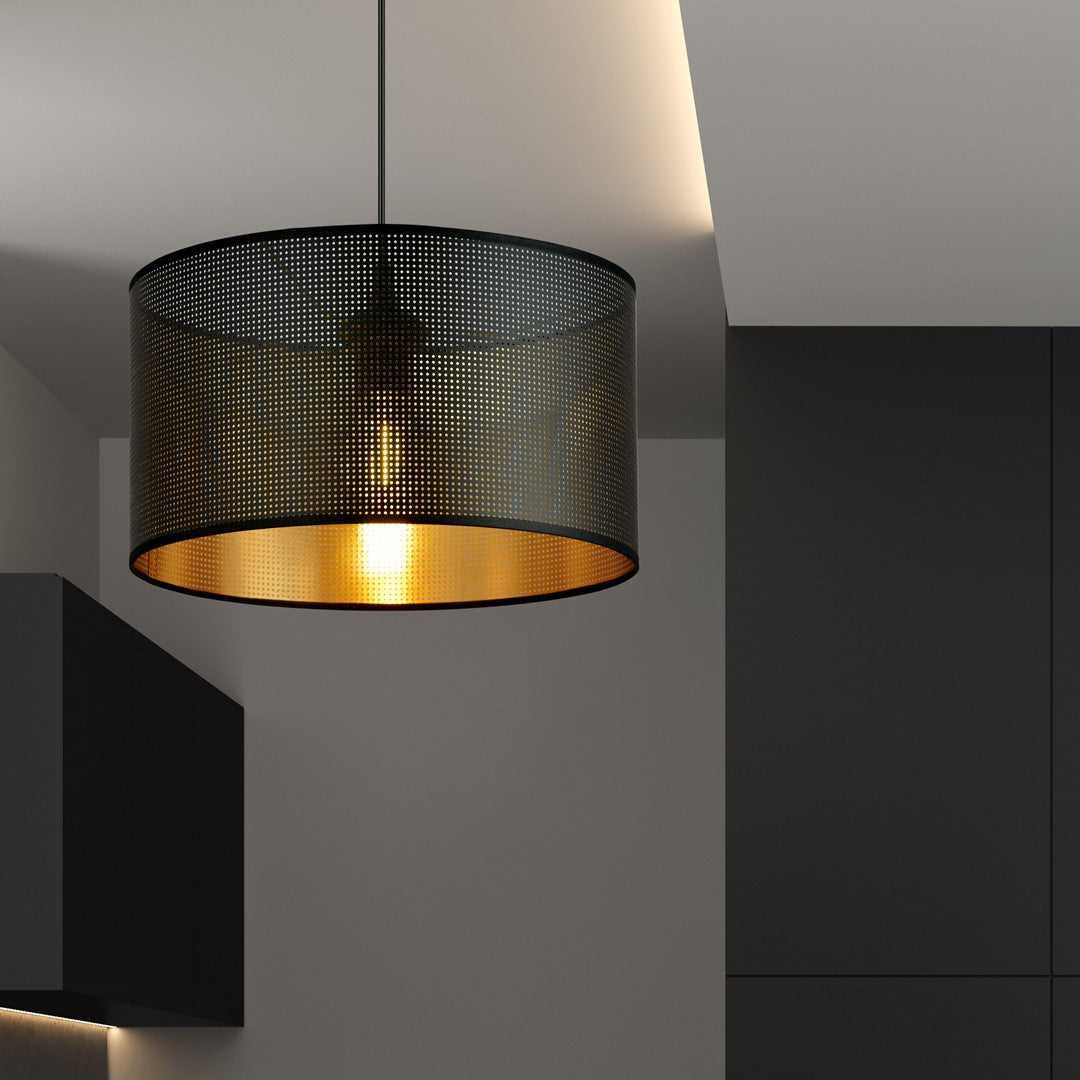 ASTON 1 Sort/Guld – Pendellampe | Emibig