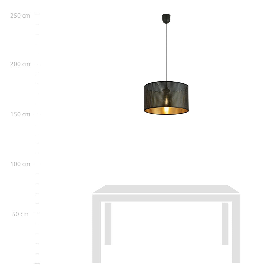 ASTON 1 Sort/Guld – Pendellampe | Emibig