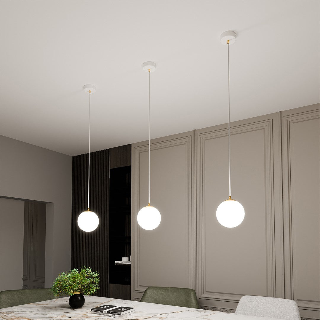 ROYAL 1 Hvid Pendellampe | Emibig