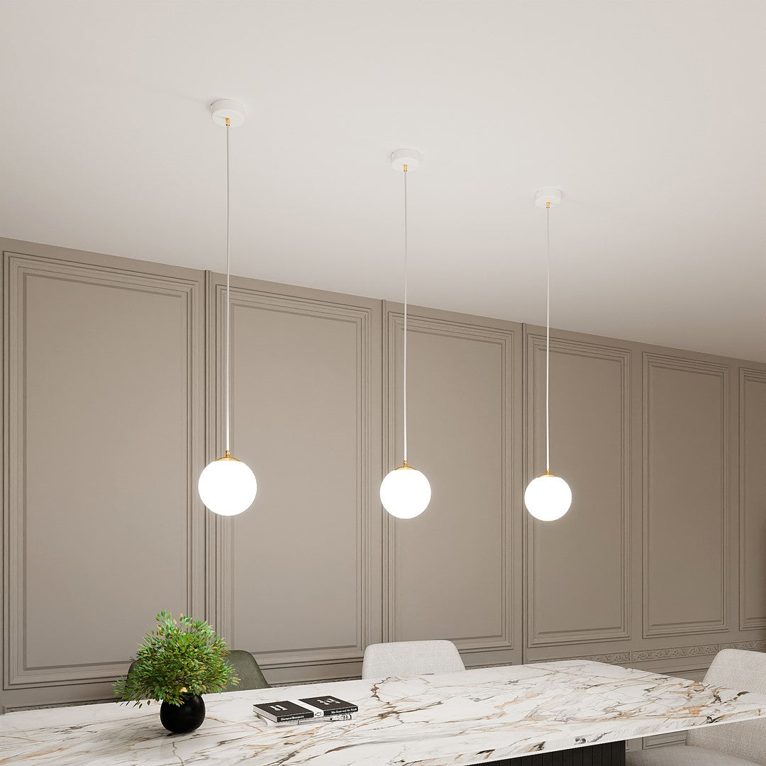 ROYAL 1 Hvid Pendellampe | Emibig