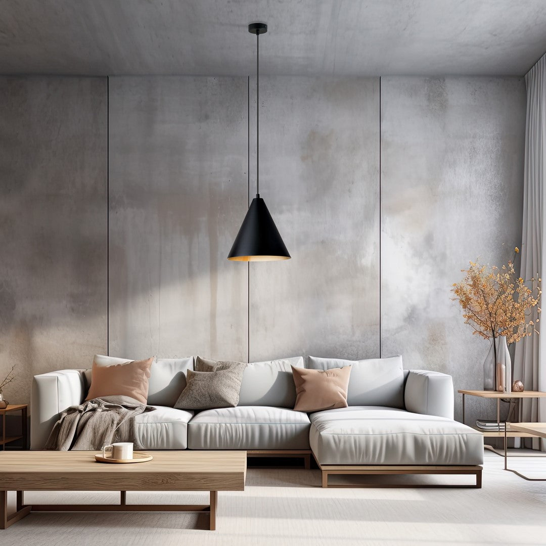 REBEL 1 Pendellampe – Sort & Guld | Emibig