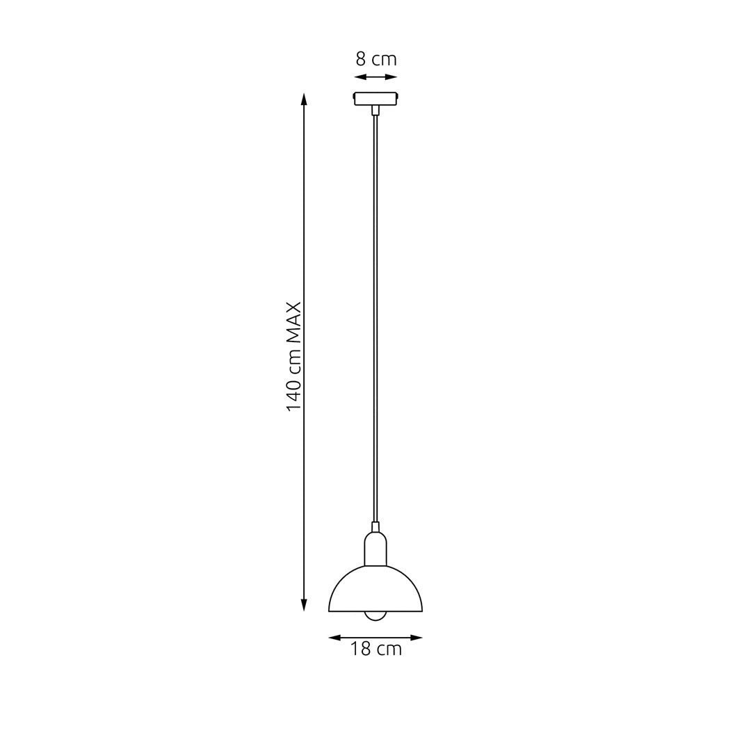 MOTO 1 Hvid - Pendellampe | Emibig