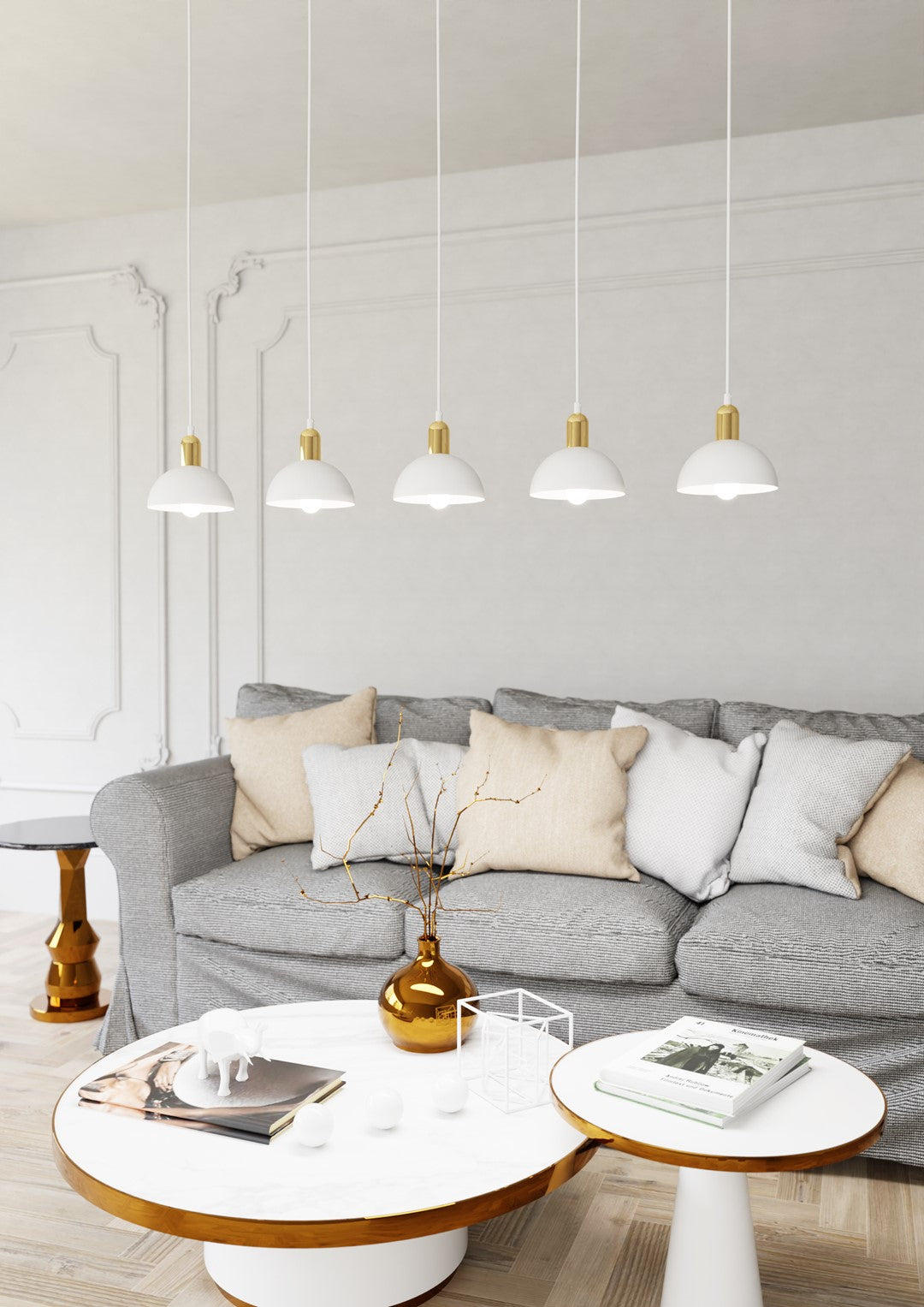 MOTO 5 Hvid - Pendellampe | Emibig