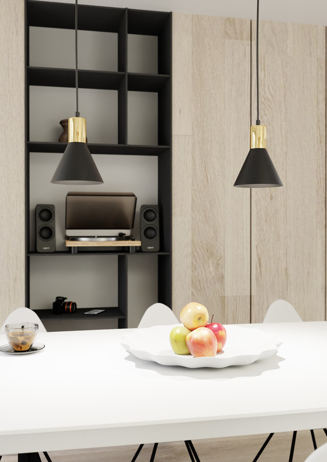 ROSA 1 Pendellampe - Sort | Emibig