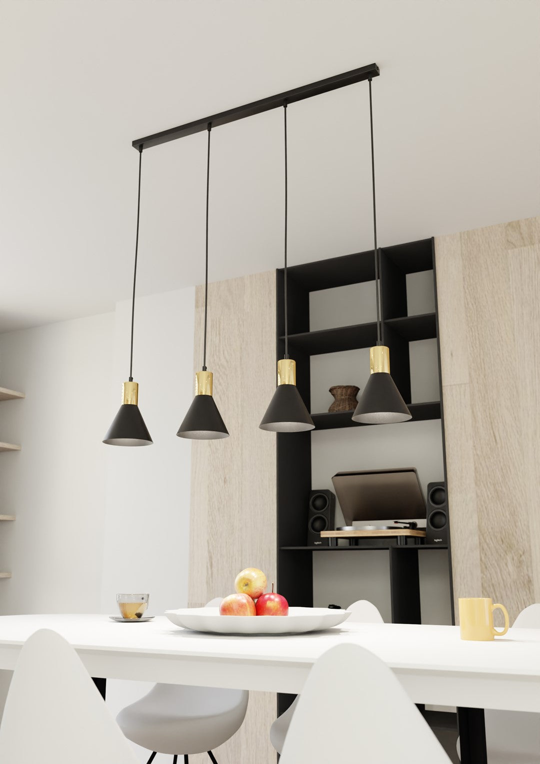 ROSA 4 Pendellampe - Sort | Emibig