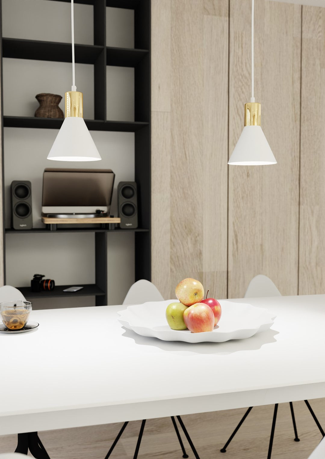 ROSA 1 Pendellampe - Hvid | Emibig