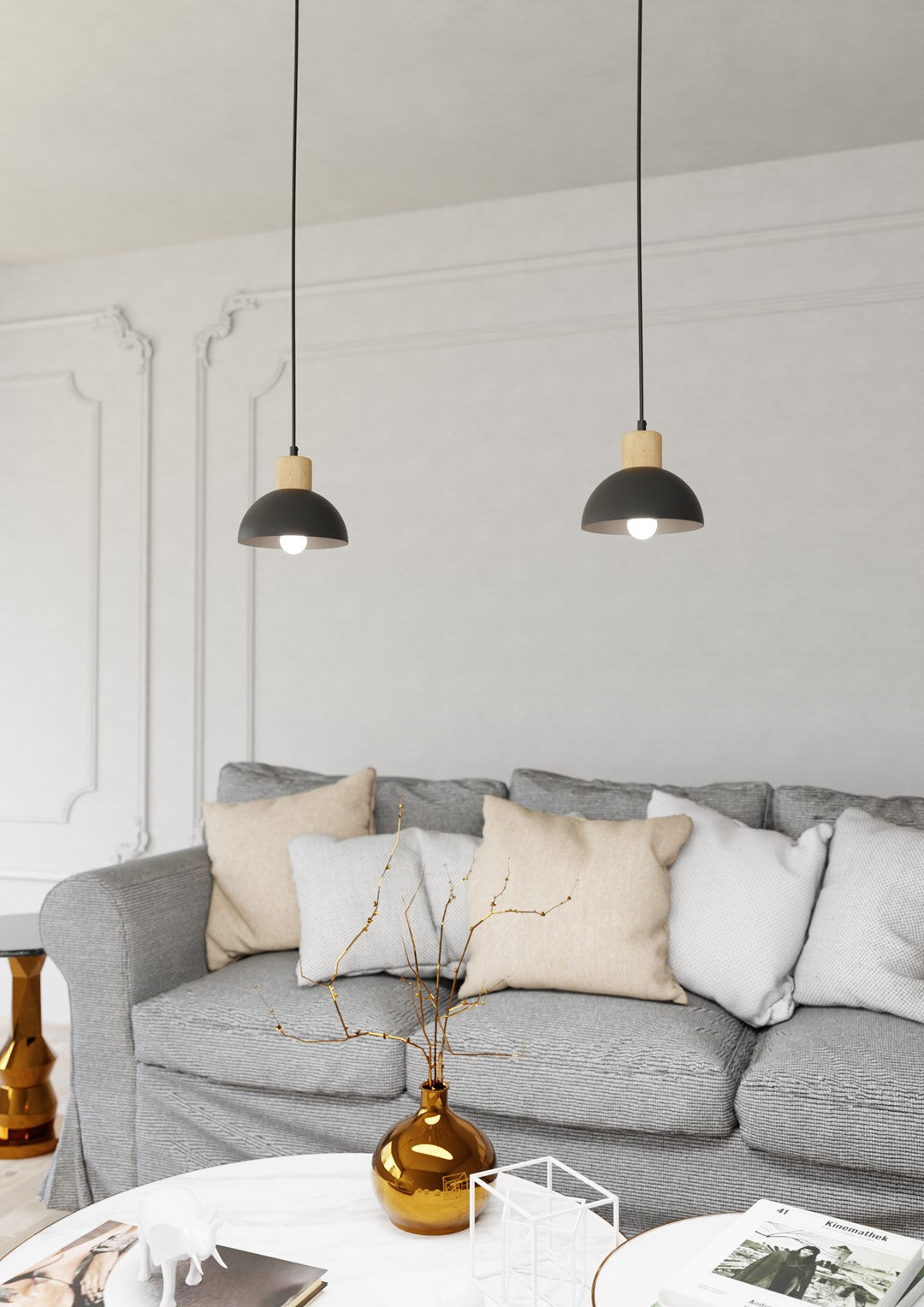 SECO 1 Sort Pendellampe | Emibig