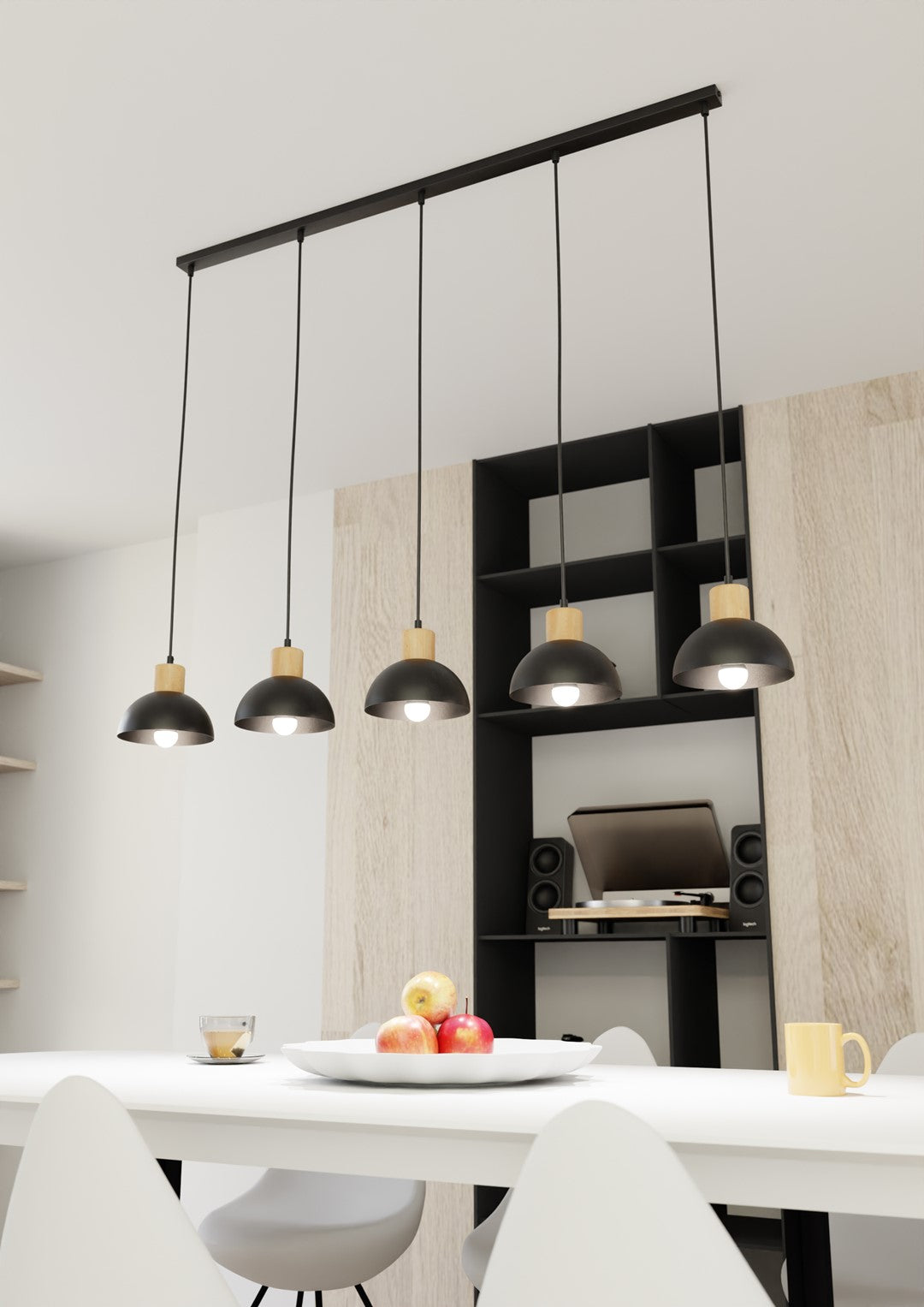 SECO 5 Sort Pendellampe | Emibig