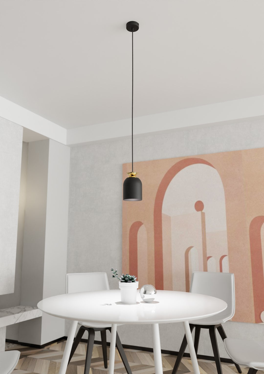 TARGET 1 Sort pendellampe | Emibig