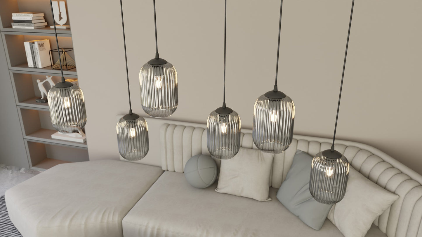 VERDI 3 Sort/Grafit pendellampe | Emibig