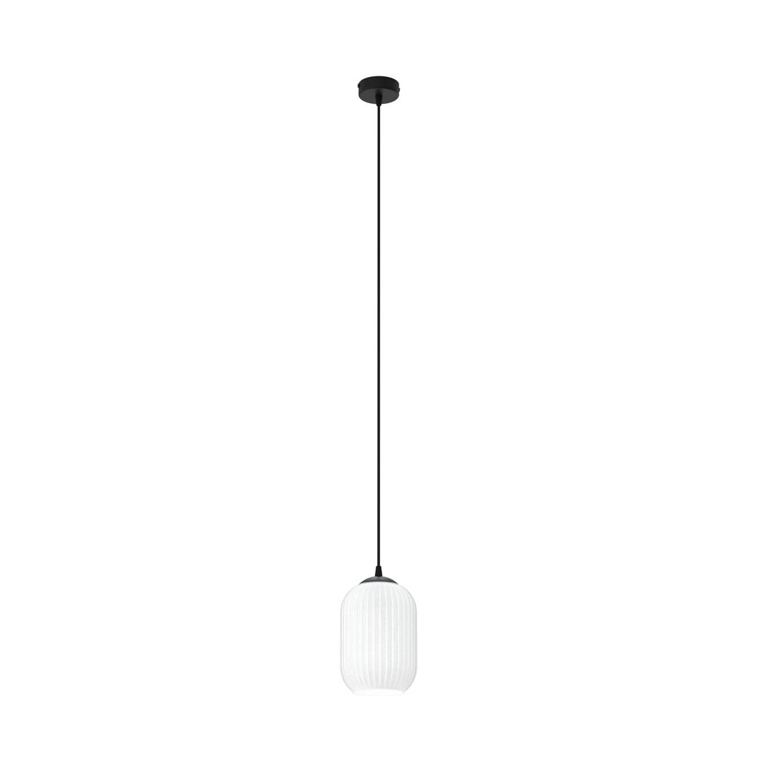 VERDI 1 Sort/Opal pendellampe | Emibig