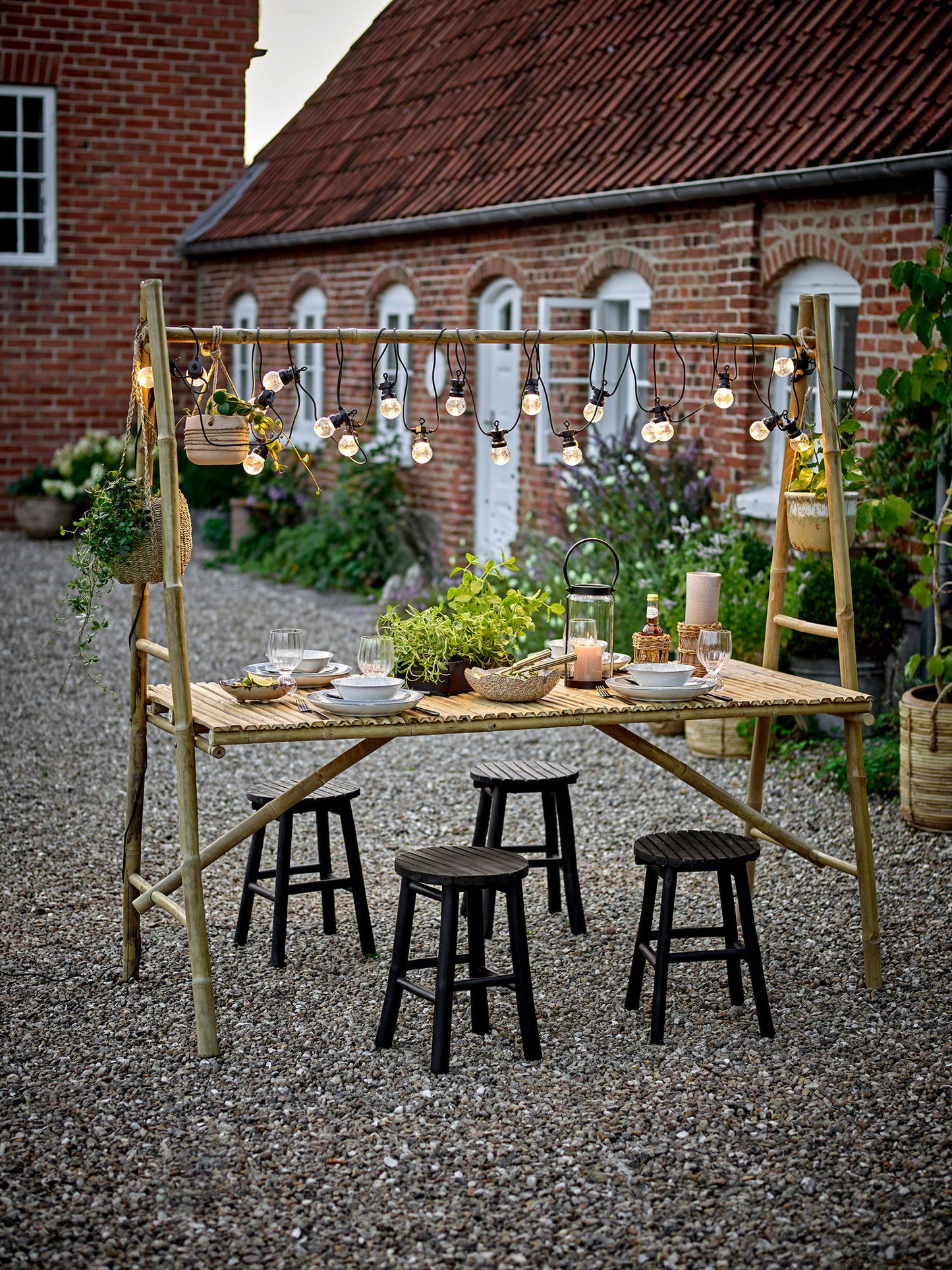 Bloomingville - Malo Spisebord – Bambus, Natur, Udendørs Design