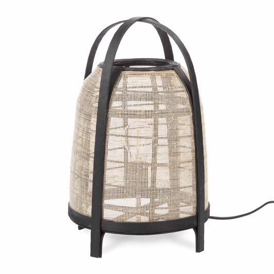Maevie Bordlampe i Sort Bambus og Træ | KidsDepot