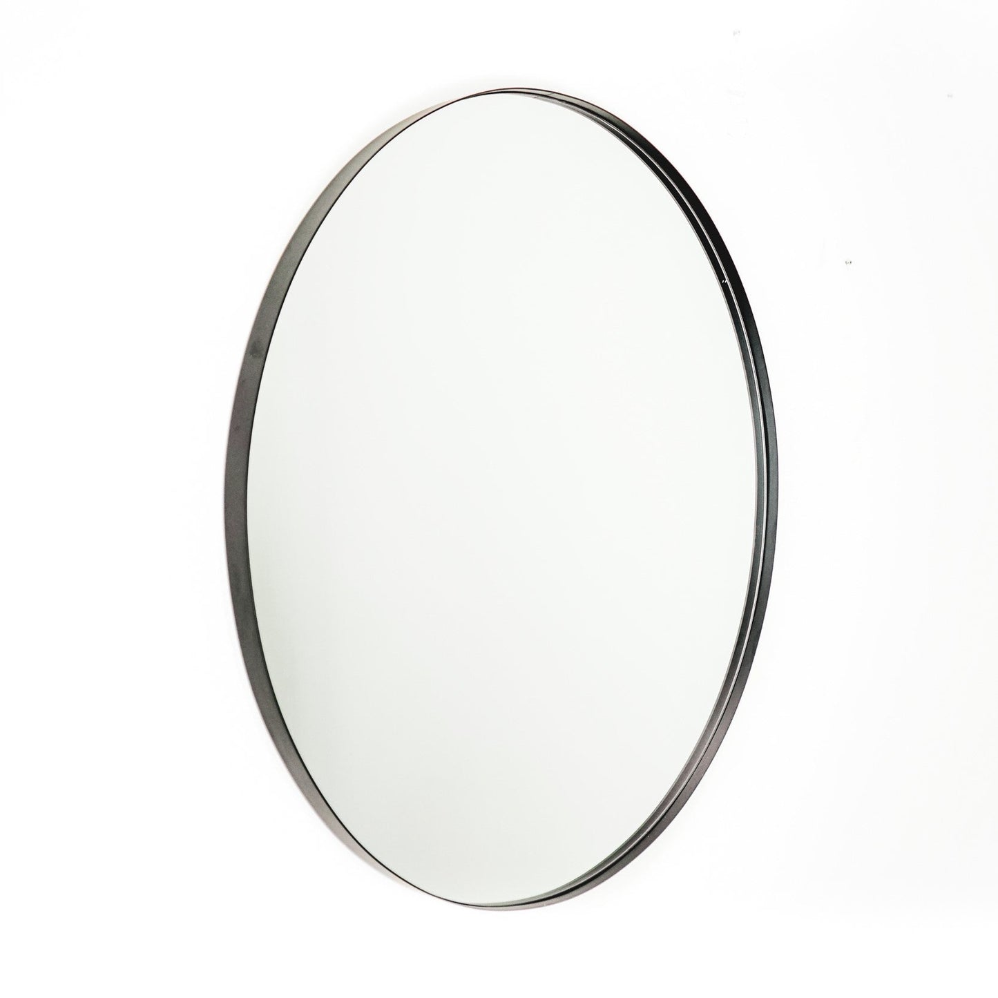 Housevitamin Rundt spejl - Sort Metal - Ø50cm
