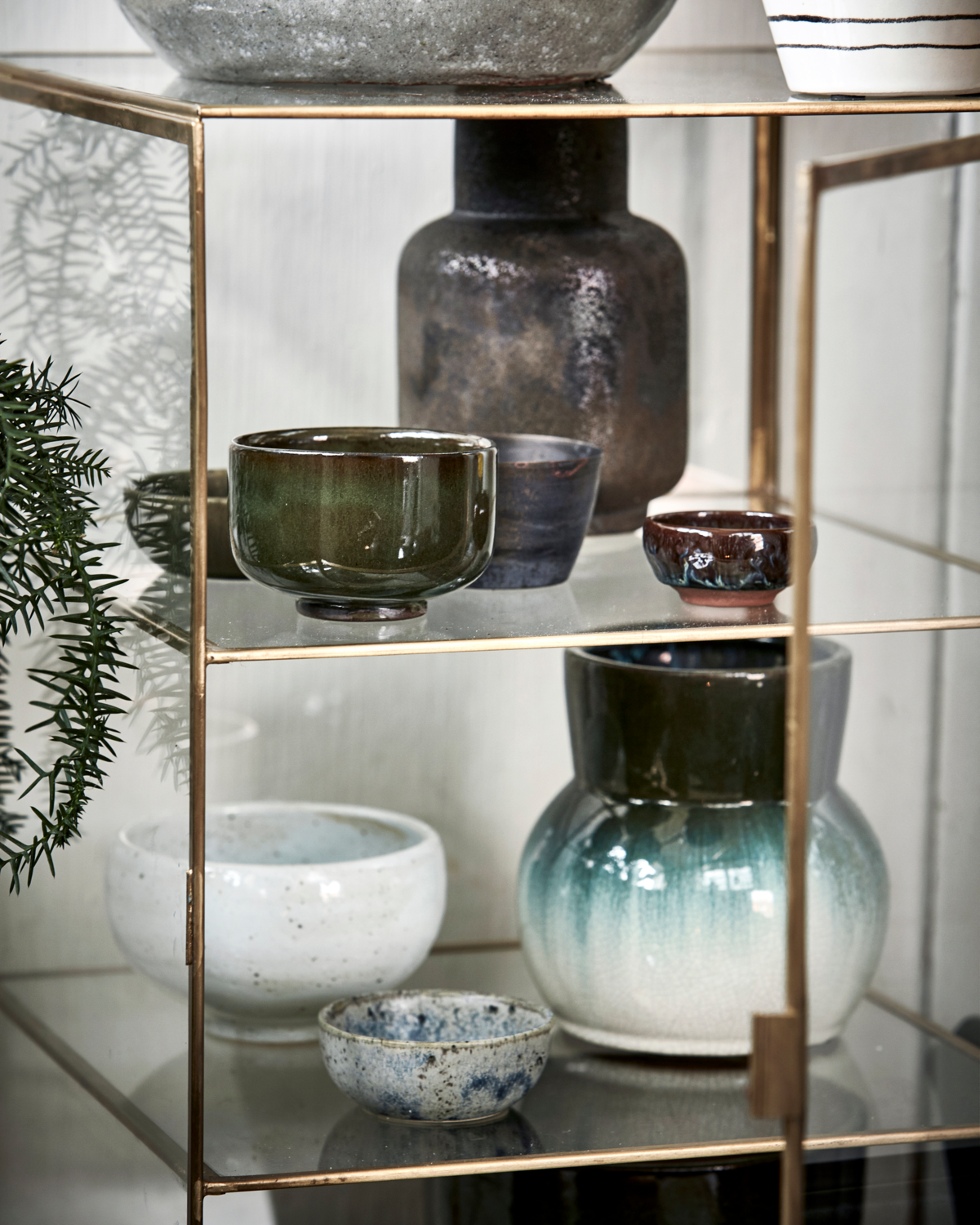 House Doctor Vitrineskab, Glass, Messing