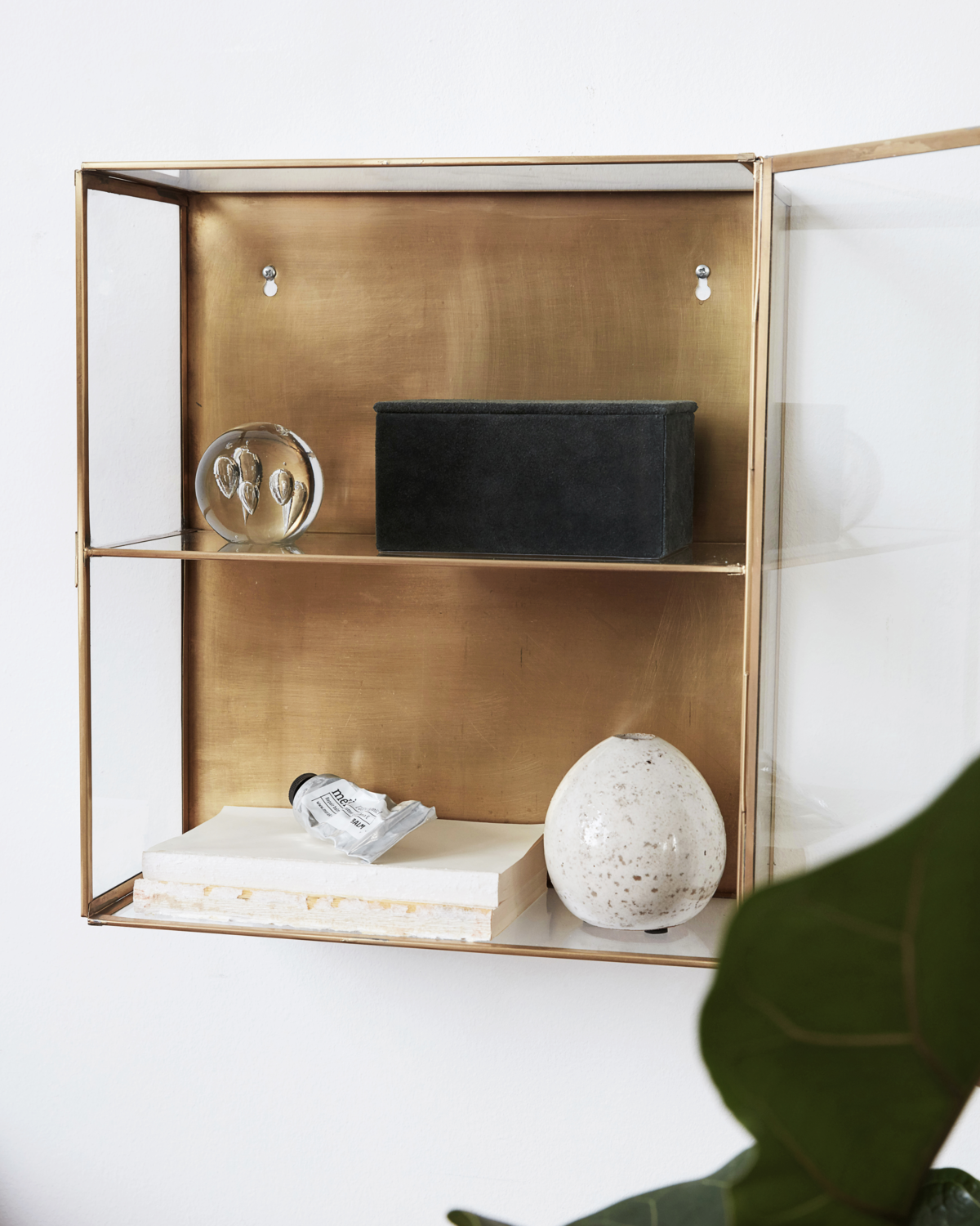 House Doctor Vitrineskab, Glass, Messing 40cm