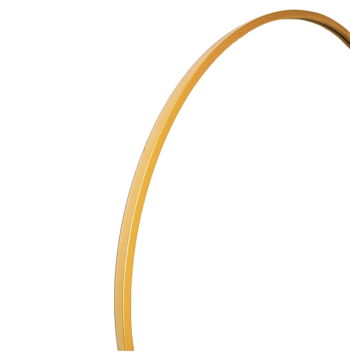 Housevitamin Rundt spejl - Metal - Guld - 60x2,5x60cm