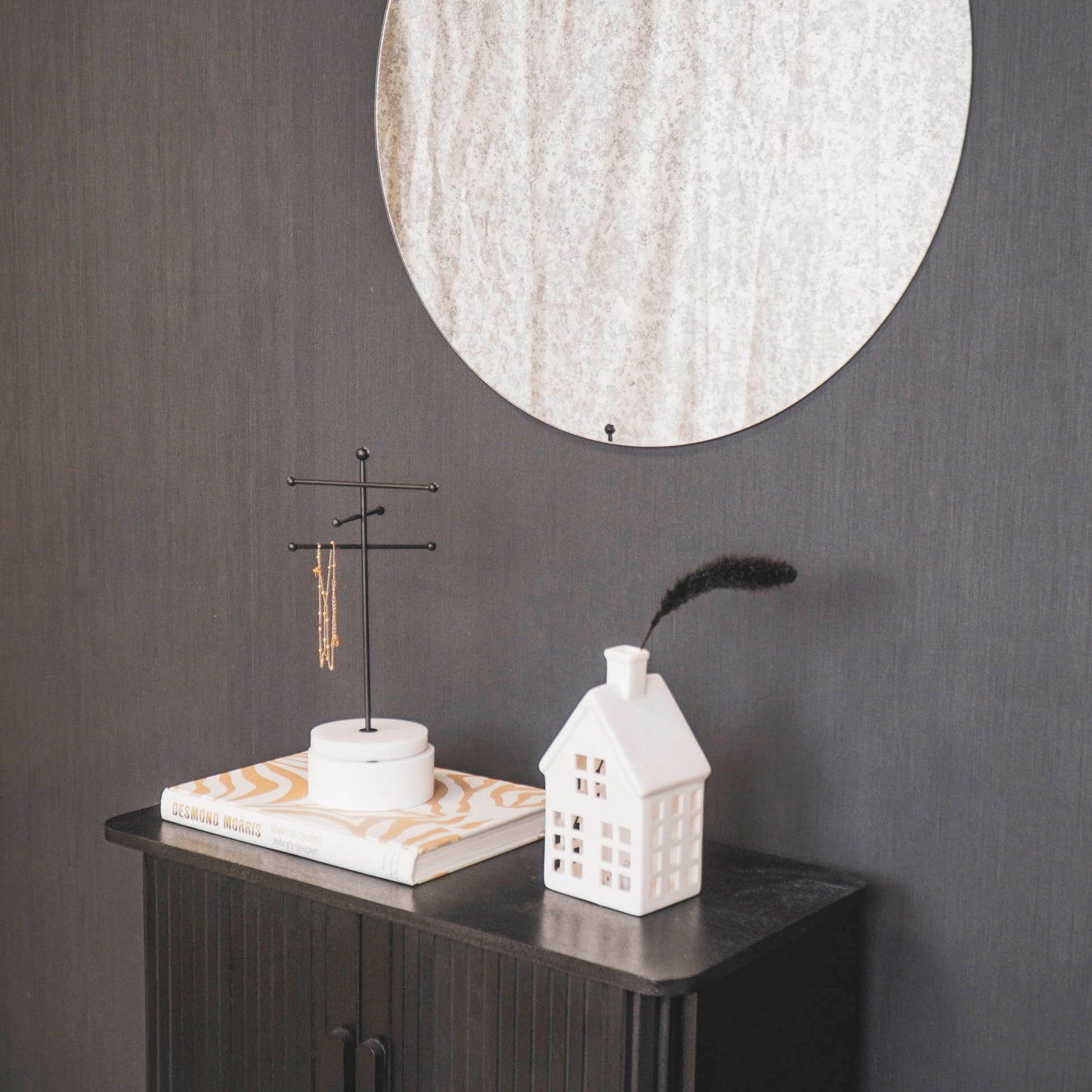Housevitamin Rundt spejl - Røgfarvet glas - 60x1x60cm