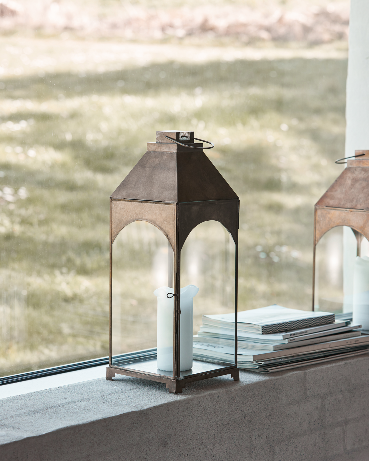 House Doctor Arch Lanterne H48cm, Antik messing