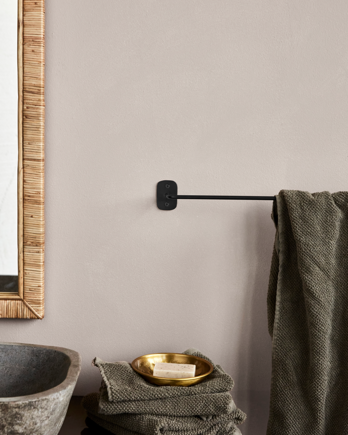 House Doctor Håndklædeholder, Pati, Sort