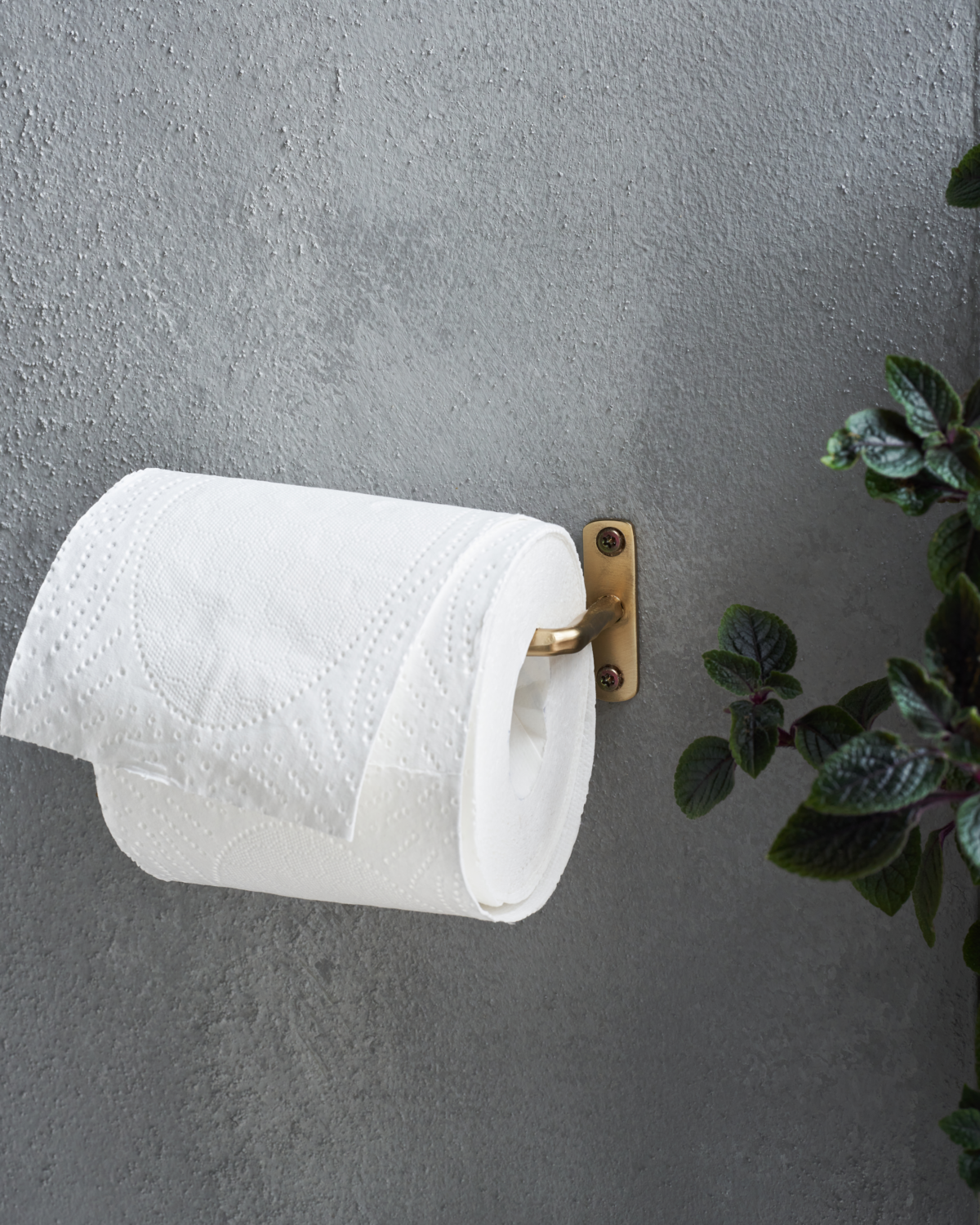 House Doctor Toiletpapirholder, Welo, Børstet messing finish