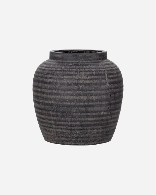 House Doctor Hafa Urtepotte, H31,5cm, Grå;Brun