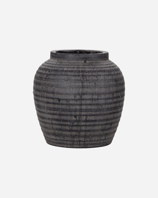 House Doctor Hafa Urtepotte, H26cm, Grå;Brun