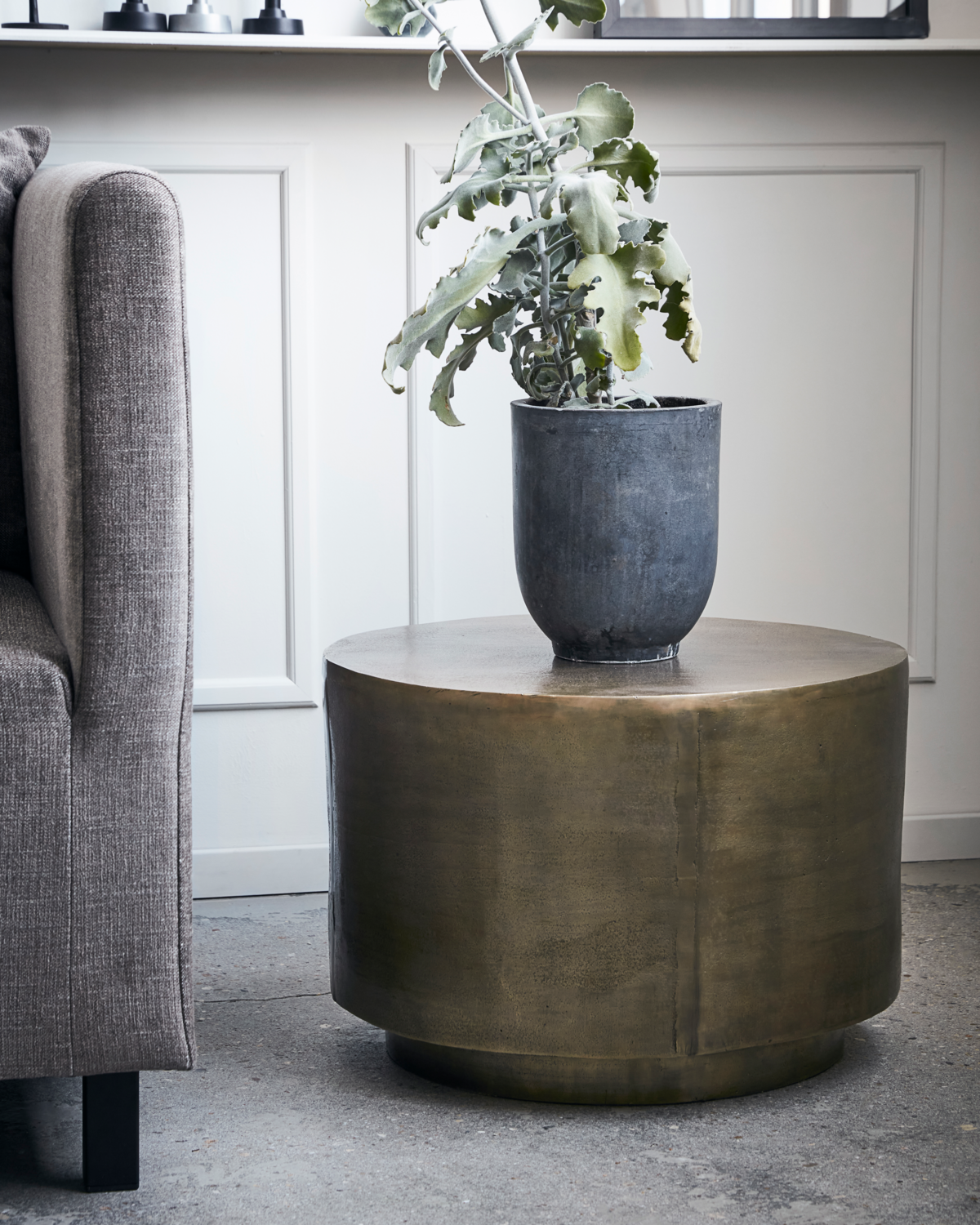 House Doctor Sidebord, Rota, Antik messing 35x50cm