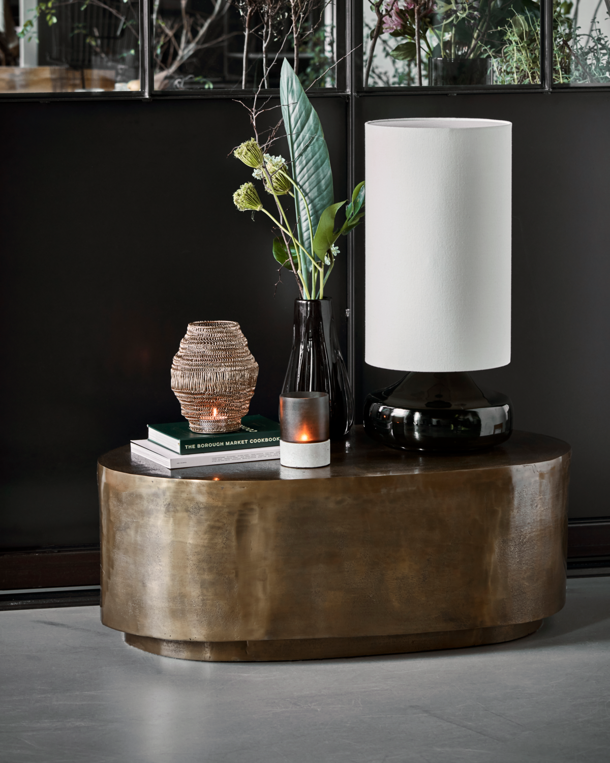 House Doctor Sofabord, Rota, Antik messingfinish