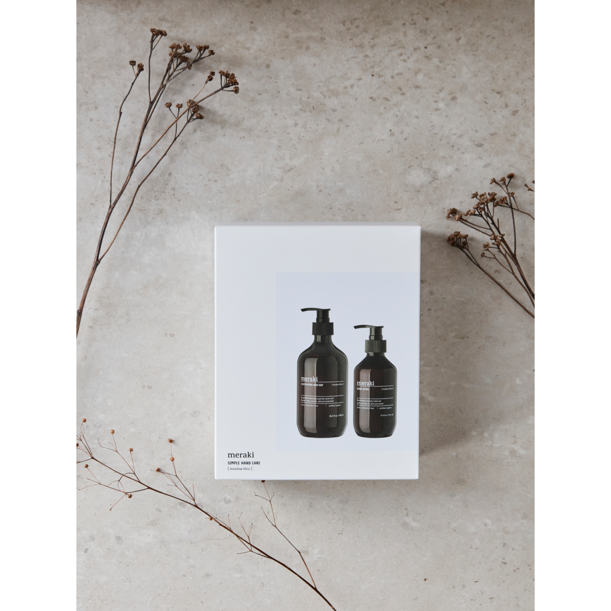 Meraki - Gaveæske, Meadow bliss, Simply hand care, Hvid