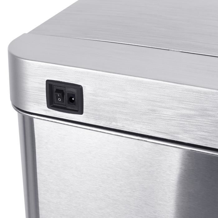 KITCHEN MOVE PARKSIDE automatisk skraldespand - 50L - Rustfrit stål med remmeband.