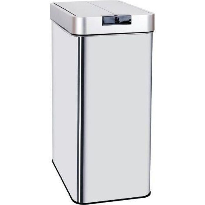 KITCHEN MOVE Automatisk affaldsspand SILVERLAKE - 60L - Rustfrit stål med remband