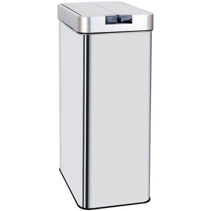 KITCHEN MOVE Automatisk affaldsspand SILVERLAKE - 70L - Rustfrit stål med rembånd