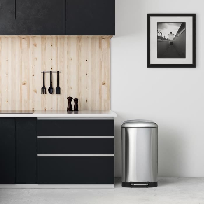 KITCHEN MOVE GREENWICH pedalspand - 40L - Rustfrit stål