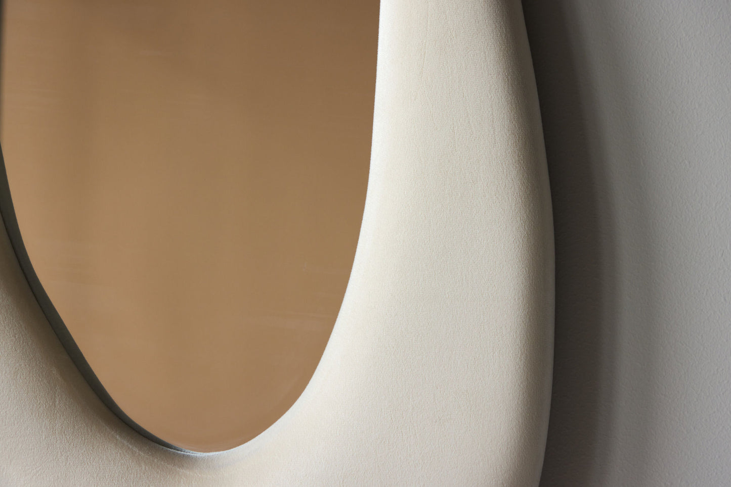 Venture Home Louisville Spejl 66x185 cm - MDF med Beige stof / Klar Glas