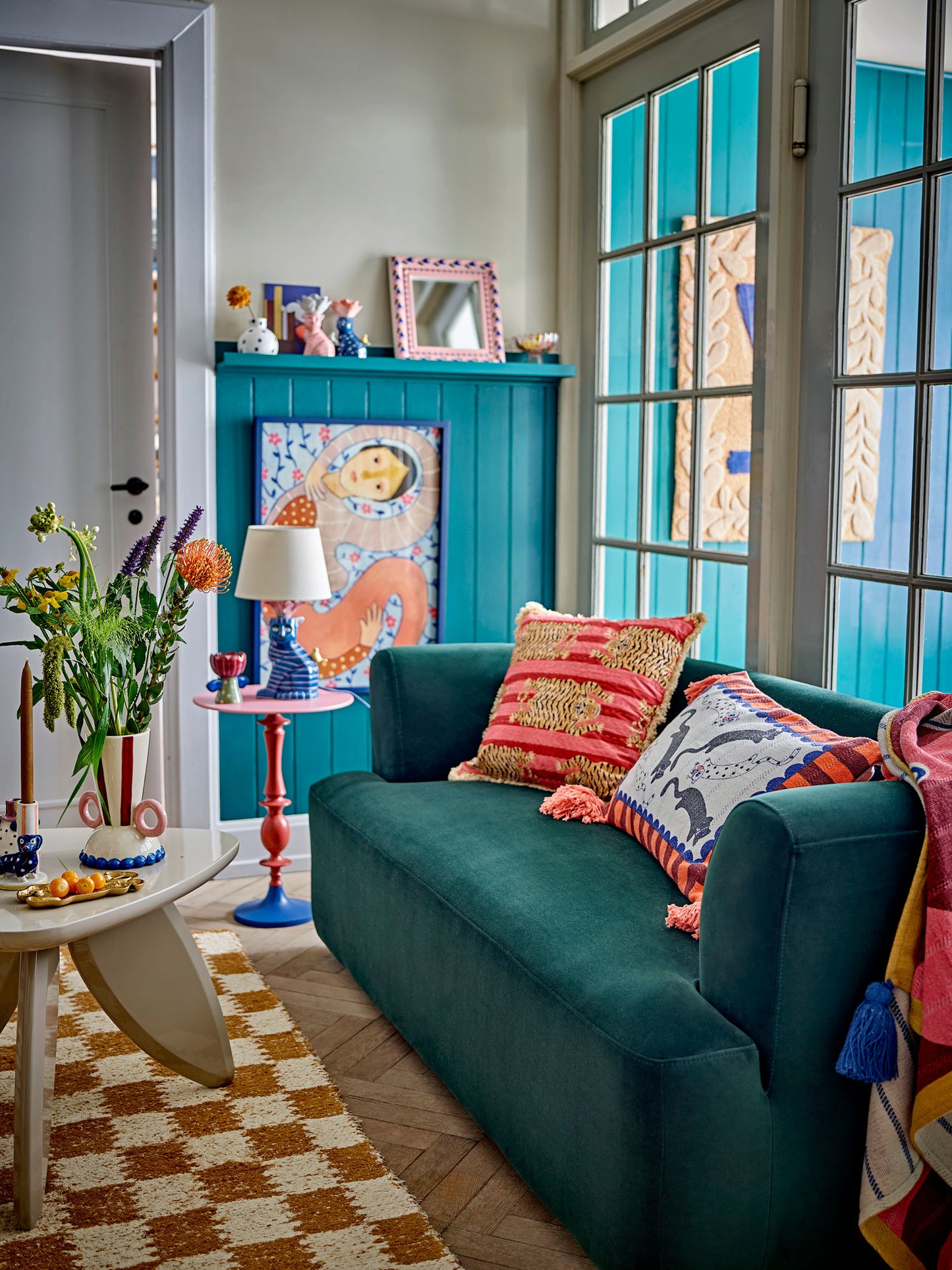 Bloomingville Morgan Sofa, Grøn, Polyester