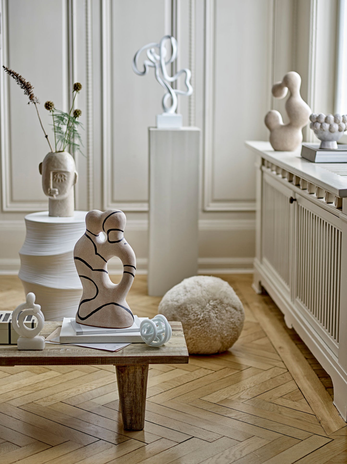 Bloomingville Volise Sidebord – Hvidt Stentøjsbord