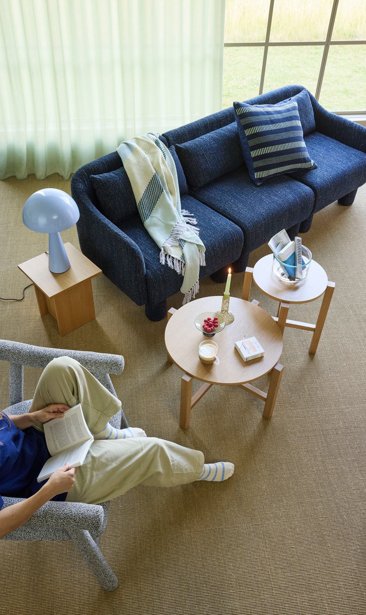 Hübsch Elegance Sofa - Mørkeblå