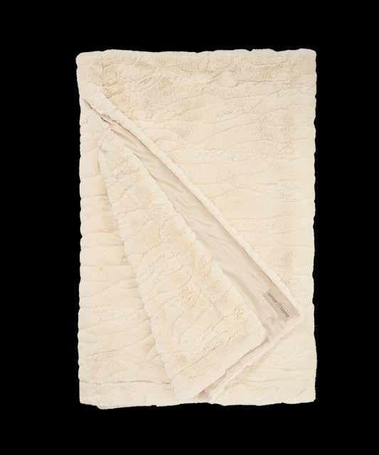 Winterhome - Faux Fur Plaid - Fennec Ivory 140x200 cm