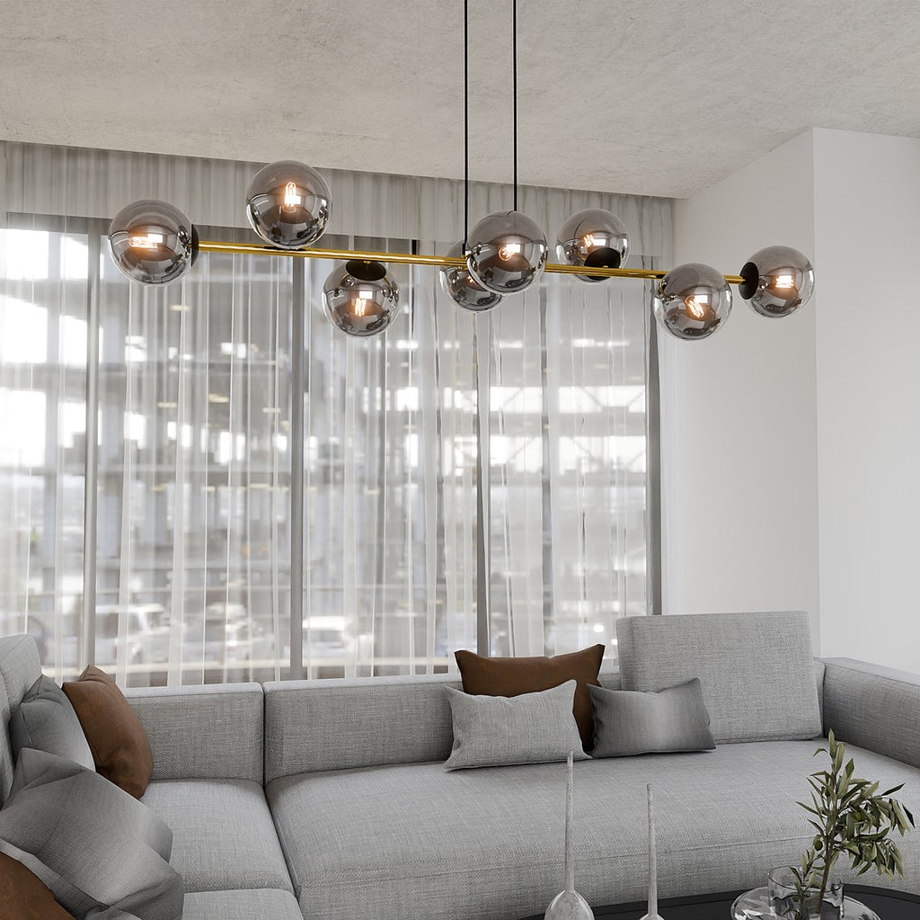 GRAVITY 8 Pendellampe - Sort/Grafit | Emibig