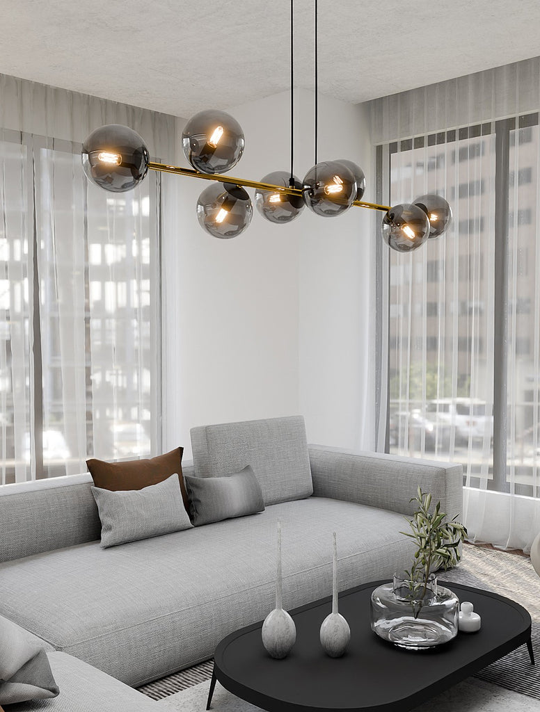 GRAVITY 8 Pendellampe - Sort/Grafit | Emibig