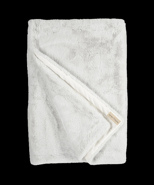 Winterhome - Faux Fur Plaid - Guanaco Dust 140x200 cm