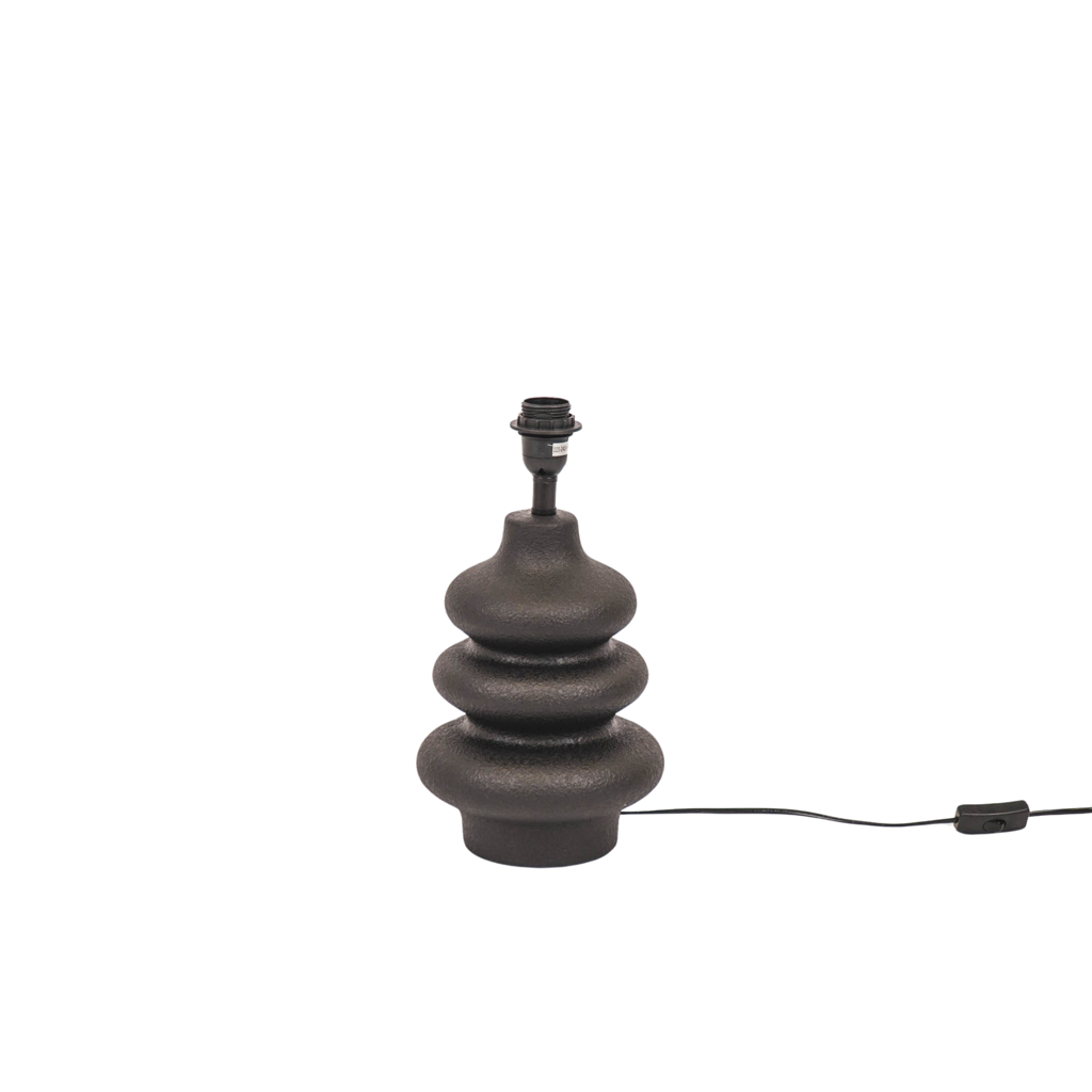 Housevitamin Flow Bordlampe - Keramik - Sort - E27 - 20x20x27cm