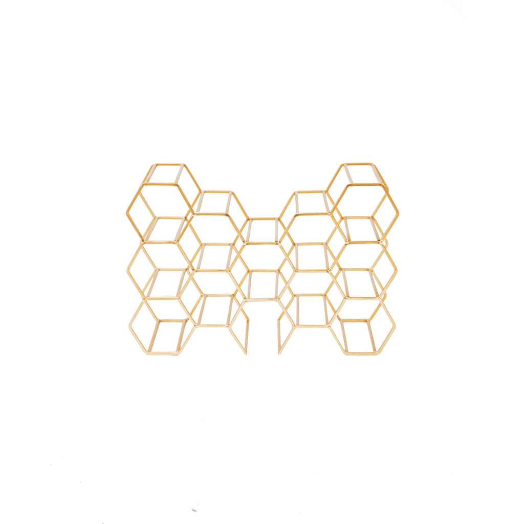 HV Vinreol Guld 11 flasker - 44,5x15,5x29cm