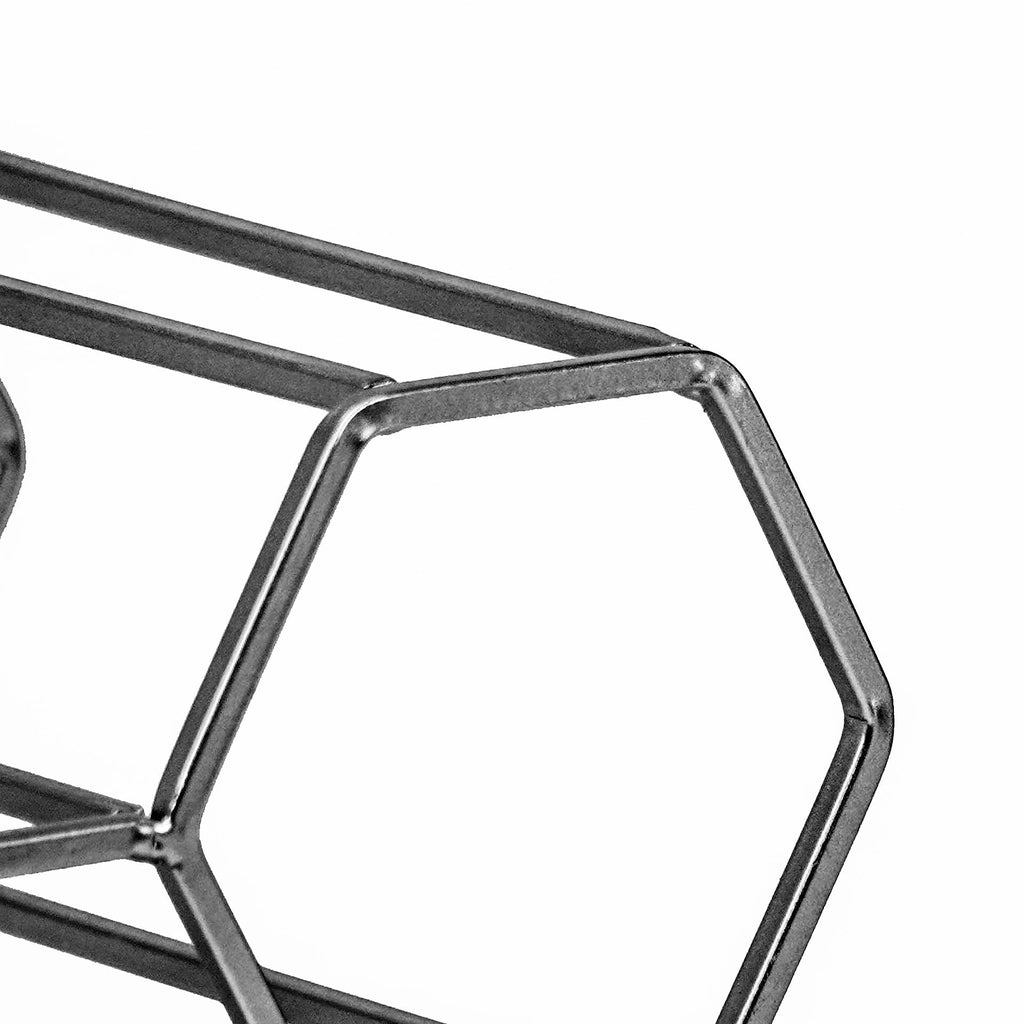 HV Vinreol Metal 11 flasker - Sort - 44,5x15,5x29cm