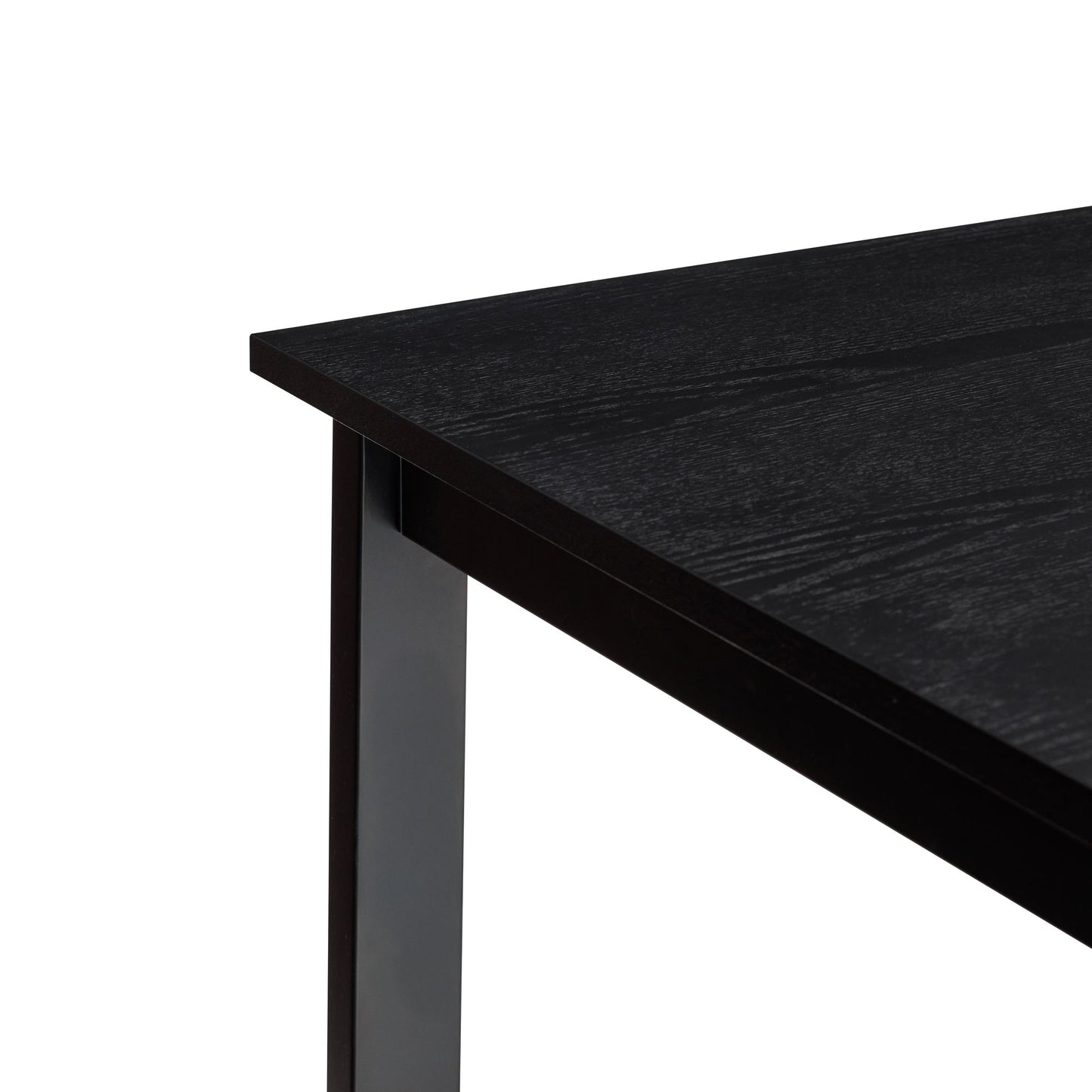 Hübsch Hock Spisebord 190x90xH75 cm – FSC-certificeret træ med sort bordplade