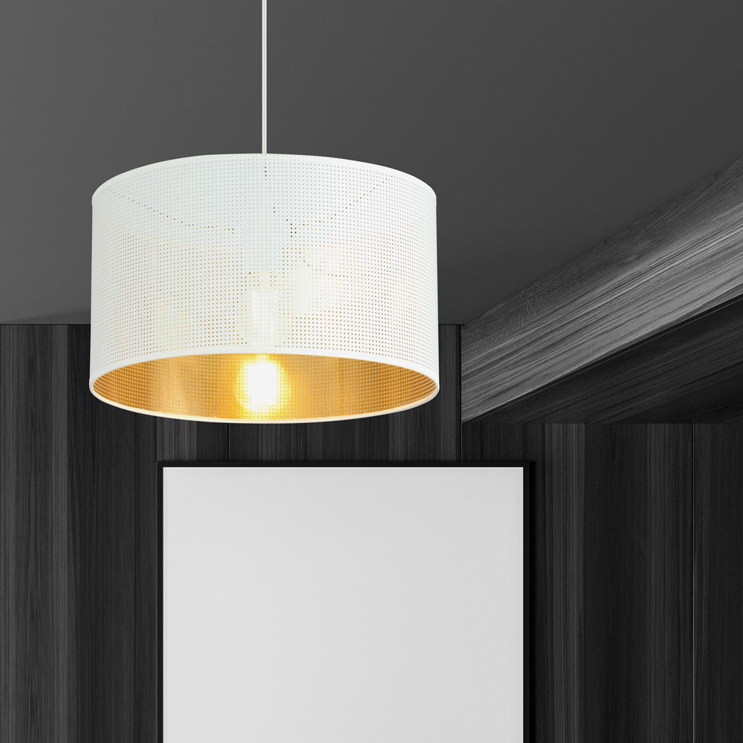 ASTON 1 Hvid/Guld – Pendellampe | Emibig