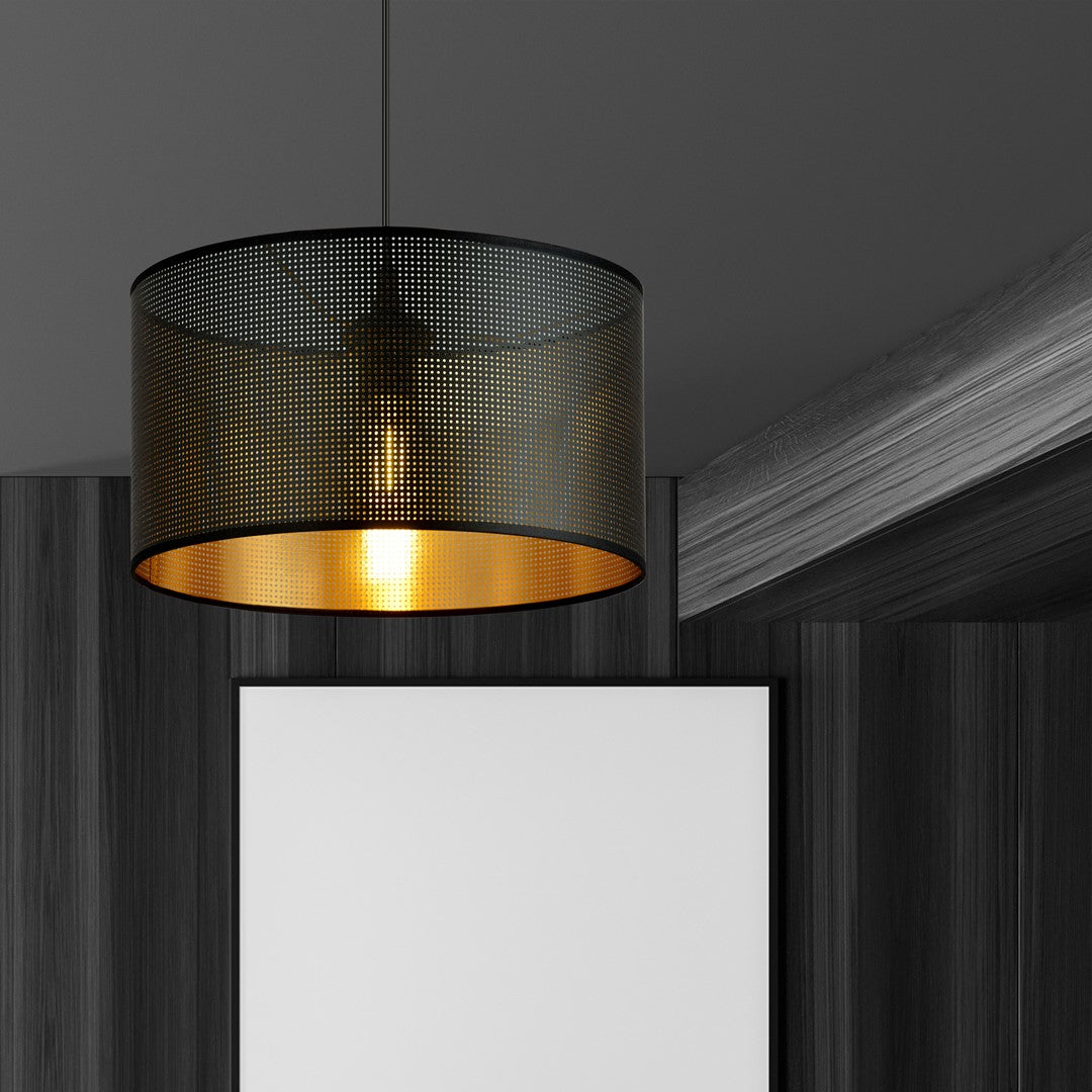 ASTON 1 Sort/Guld – Pendellampe | Emibig